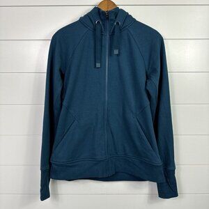 Athleta Full Zip Triumph Hoodie Dark Sardinia Blue size M